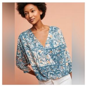 Maeve Gianna Wrap Blouse